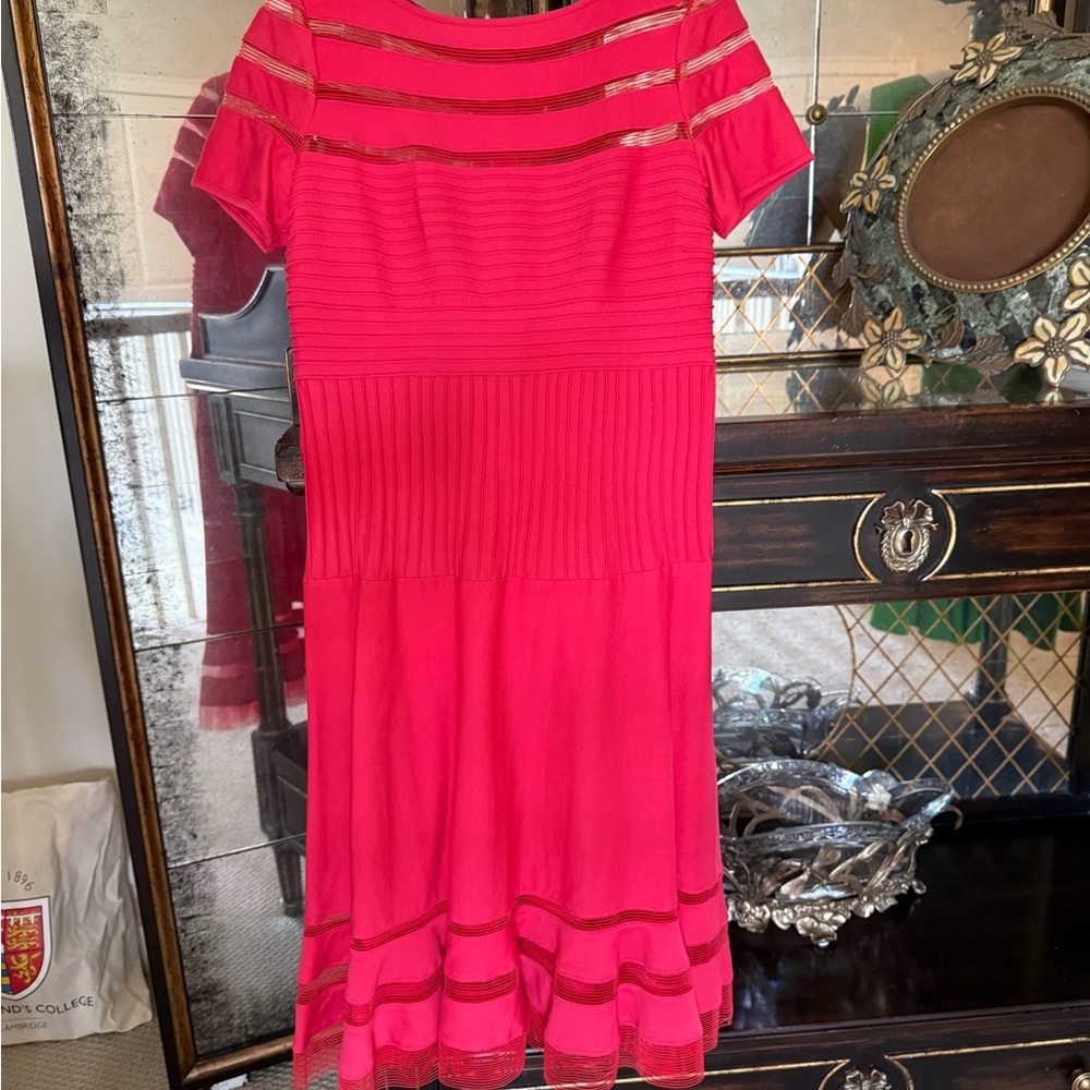 Tadashi Shoji Vibrant Pink Mini Dress